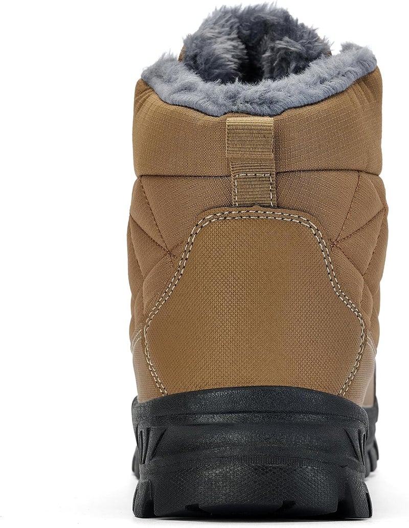 UPSOLO Men's Winter Warm Snow Work Boots - Image 4